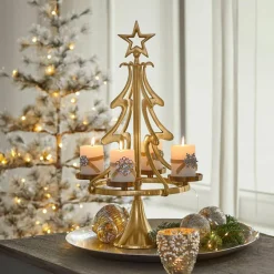 Adventskranz^LOBERON Adventskranzständer Gaetana gold