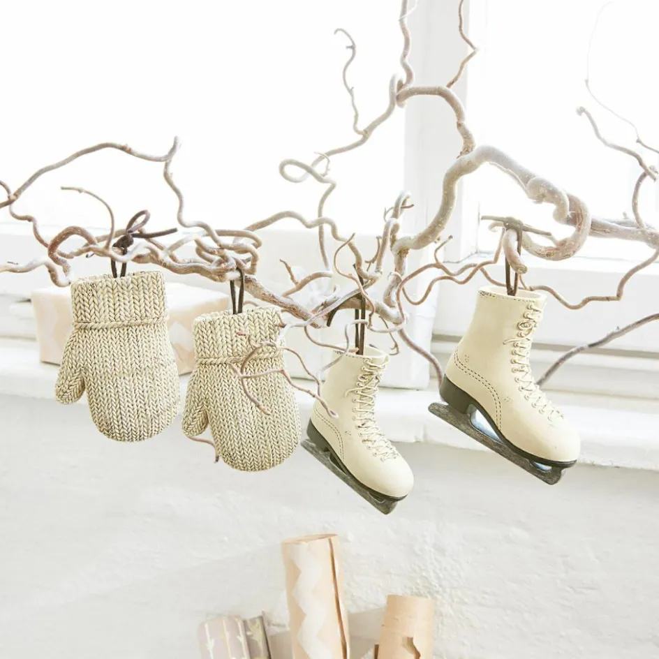 Christbaumschmuck^LOBERON Anhänger 4er Set Collines