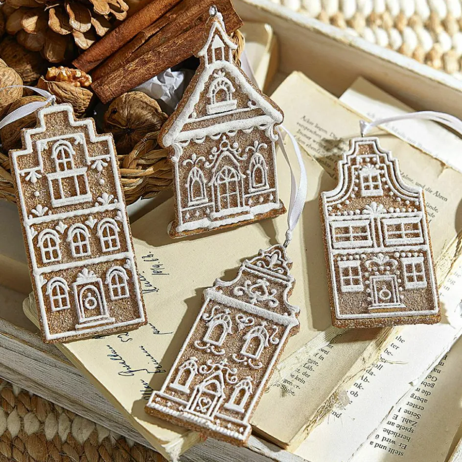 Christbaumschmuck^LOBERON Anhänger 4er Set Gabin