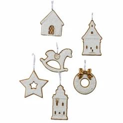 Christbaumschmuck^LOBERON Anhänger 6er Set Roéline