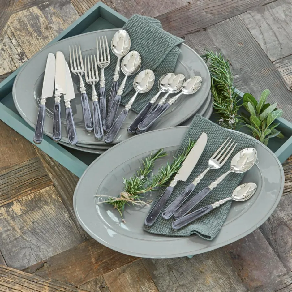 Besteck|Besteck^LOBERON Besteck Bigeste silber/grau