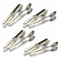 Besteck|Besteck^LOBERON Besteck Bigeste silber/weiß