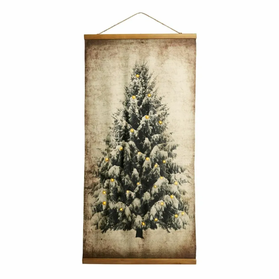 Weihnachtliche Deko-Objekte^LOBERON Bild mit LED Gussers