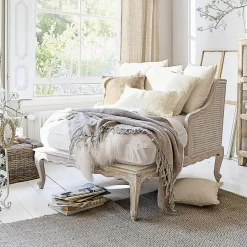 Sofas|Sofas^LOBERON Chaiselongue Dronne creme