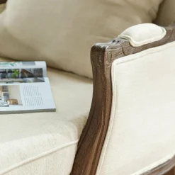 Sofas|Sessel^LOBERON Chaiselongue Muel creme/braun