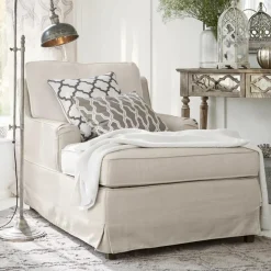 Sessel|Sessel^LOBERON Chaiselongue Myersville creme