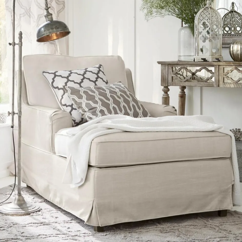 Sessel|Sessel^LOBERON Chaiselongue Myersville creme