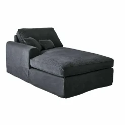 Sofas|Sofas^LOBERON Chaiselongue Seaford dunkelgrau