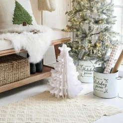 Weihnachtliche Deko-Objekte^LOBERON Deko-Baum 2er Set Amuré weiß