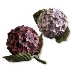 Kunst- & Trockenblumen|Dekoration^LOBERON Dekoblume 2er Set Hortensie lila/pink