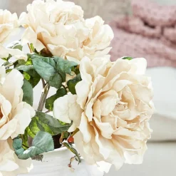 Kunst- & Trockenblumen|Dekoration^LOBERON Deko-Blume 6er Set Mervix creme