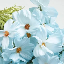 Kunst- & Trockenblumen|Dekoration^LOBERON Deko-Blumenstrauß Tilla hellblau