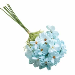 Kunst- & Trockenblumen|Dekoration^LOBERON Deko-Blumenstrauß Tilla hellblau