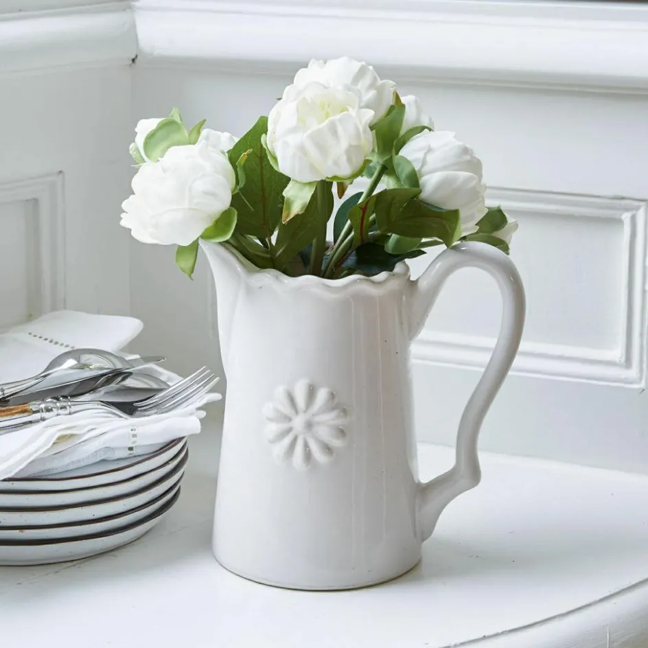 Kunst- & Trockenblumen|Dekoration^LOBERON Deko-Blumenstrauss Zephyrel creme