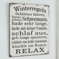 Bilder|Dekoration^LOBERON Dekoboard Winterregeln