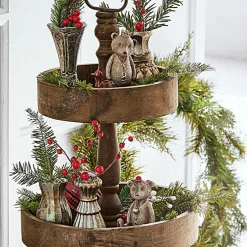 Weihnachtsfiguren^LOBERON Deko-Bären 2er Set Bonnal