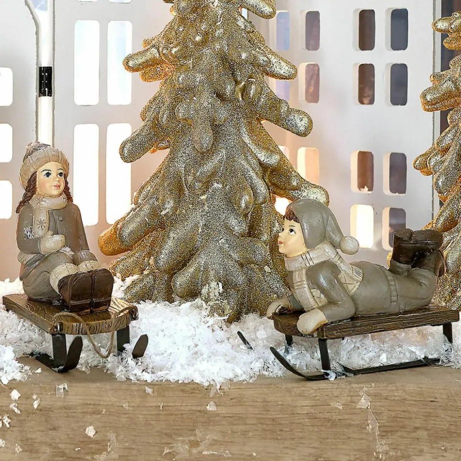 Weihnachtliche Deko-Objekte^LOBERON Deko-Figur 2er Set Xavienne