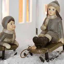 Weihnachtliche Deko-Objekte^LOBERON Deko-Figur 2er Set Xavienne