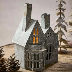 Laternen|Kerzenhalter^LOBERON Deko-Haus Lanoux antikgrau