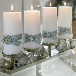 Kerzen|Kerzenhalter^LOBERON Deko-Pins 4er Set Brillliant Pins