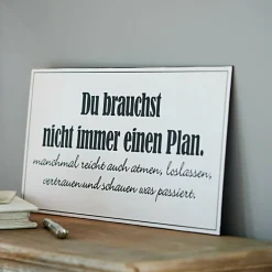 Boards & Schilder|Dekoschilder & Dekoboards^LOBERON Deko-Schild Plan