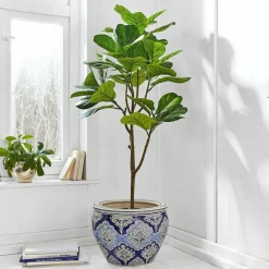 Kunst- & Trockenblumen|Dekoration^LOBERON Deko-Topfpflanze Evolet