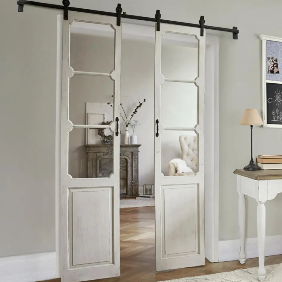 Schiebetüren|Schiebetüren^LOBERON Doppelschiebetür Tibout antikweiß