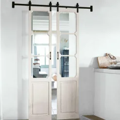 Schiebetüren|Schiebetüren^LOBERON Doppelschiebetür Tibout antikweiß