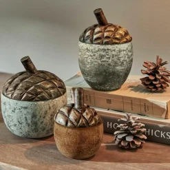 Dekoobjekte|Dekoration^LOBERON Eichel 3er Set Vibius