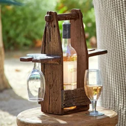 Küchenutensilien|Tischaccessoires^LOBERON Flaschenhalter mit Gläsern Préalon