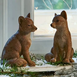 Weihnachtstischdeko|Weihnachtsfiguren^LOBERON Fuchs 4er Set Survie