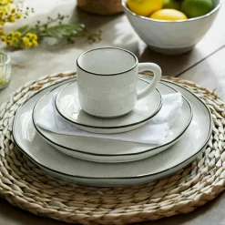 Geschirr|Geschirr^LOBERON Geschirr 30er Set Biarré weiß