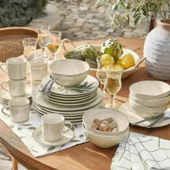 Geschirr|Geschirr^LOBERON Geschirr 30er Set Périers creme