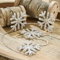 Weihnachtliche Deko-Objekte^LOBERON Girlande Snowflakes