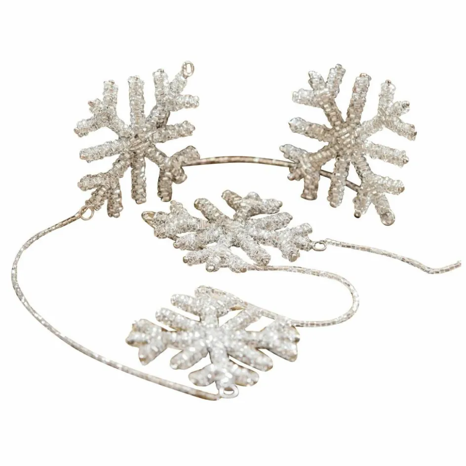 Weihnachtliche Deko-Objekte^LOBERON Girlande Snowflakes