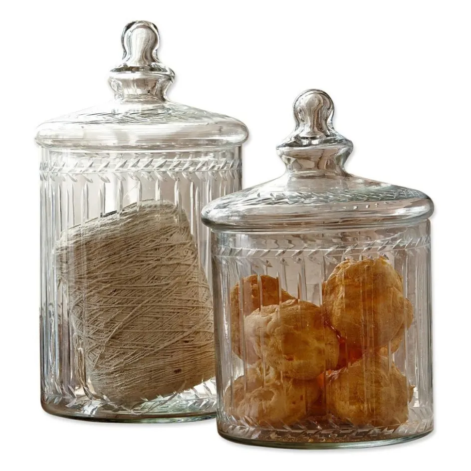 Vorratsdosen & Glasglocken|Vorratsdosen & Glasglocken^LOBERON Glasdose 2er Set Maledisant