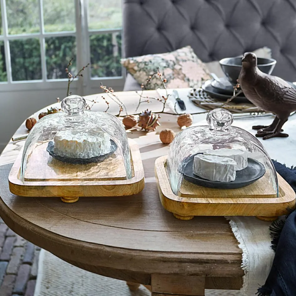 Vorratsdosen & Glasglocken|Vorratsdosen & Glasglocken^LOBERON Glasglocke mit Platte 2er Set Bellavario