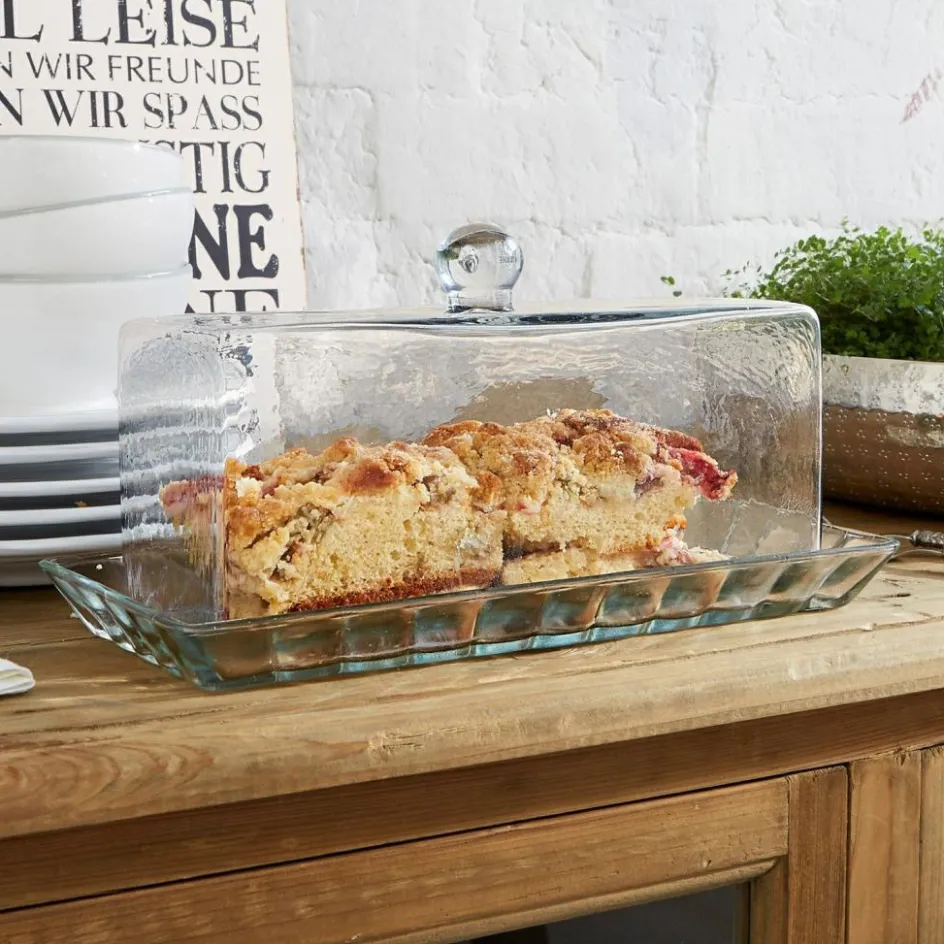 Vorratsdosen & Glasglocken|Vorratsdosen & Glasglocken^LOBERON Glasglocke mit Platte Nelia