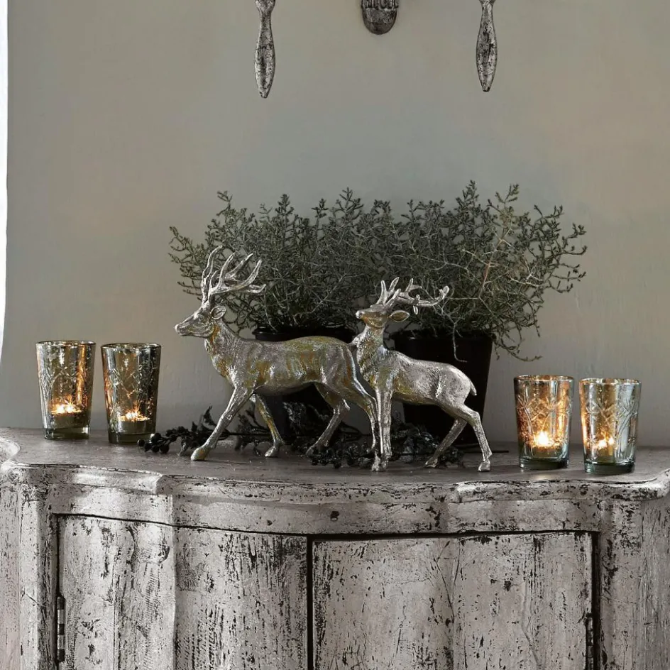 Weihnachtsfiguren^LOBERON Hirsche 2er Set Rudy & Son