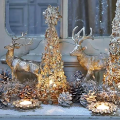 Weihnachtsfiguren^LOBERON Hirsche 2er Set Rudy & Son