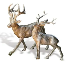 Weihnachtsfiguren^LOBERON Hirsche 2er Set Rudy & Son