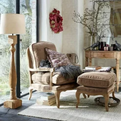 Hocker & Poufs|Sitzmöbel^LOBERON Hocker Corlay taupe/braun