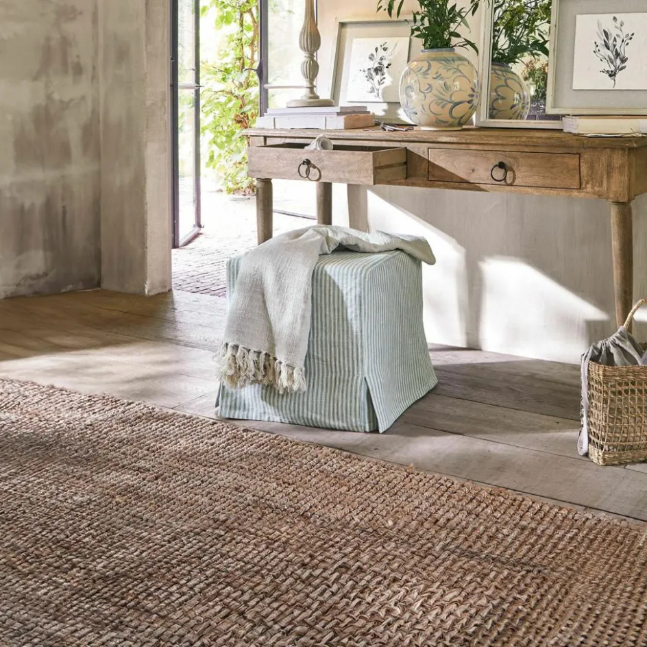 Hocker & Poufs|Sitzmöbel^LOBERON Hocker Ulysette weiß/blau