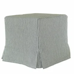 Hocker & Poufs|Sitzmöbel^LOBERON Hocker Ulysette weiß/blau