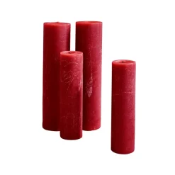 Kerzen|Kerzenhalter^LOBERON Kerze 4er Set Avinal rot