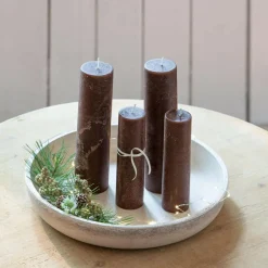 Kerzen|Kerzenhalter^LOBERON Kerze 4er Set Avinal dunkelbraun