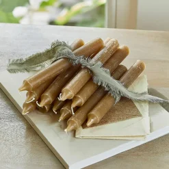 Kerzen|Kerzenhalter^LOBERON Kerze 12er Set Bauceau hellbraun