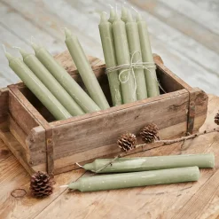 Kerzen|Kerzenhalter^LOBERON Kerze 12er Set Bauceau salbei