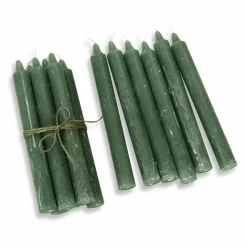 Kerzen|Kerzenhalter^LOBERON Kerze 12er Set Bauceau grün