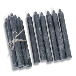 Kerzen|Kerzenhalter^LOBERON Kerze 12er Set Bauceau anthrazit